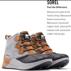 Sorel Women's Tan and Gray Winter Boots
